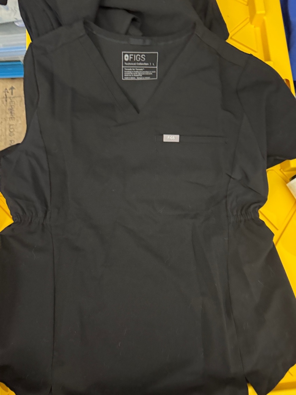 New Figs maternity Catarina scrub top L maternity high waisted yola pants L